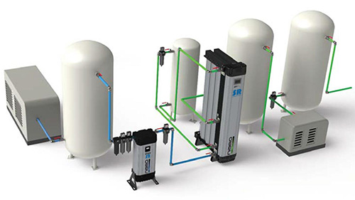 SR空壓機(jī)后處理設(shè)備可用于乳制品工廠的壓縮空氣系統(tǒng)